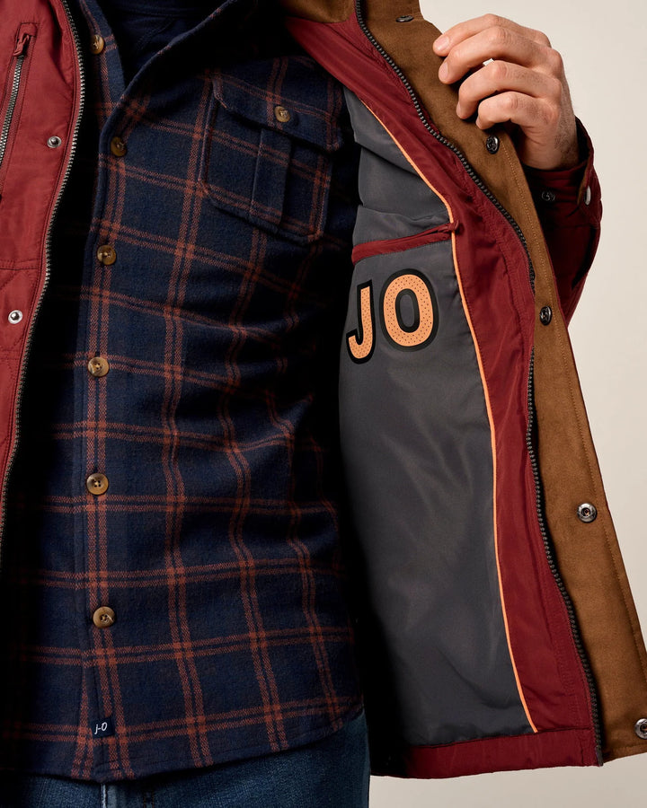 Juno Quilted Jacket - Dark Maroon