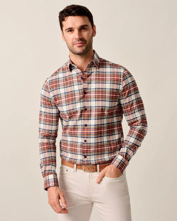 Knick Flannel Button Down - Pumpkin