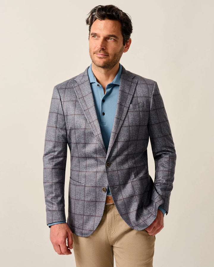 Malachi Windowpane Gray Sport Coat