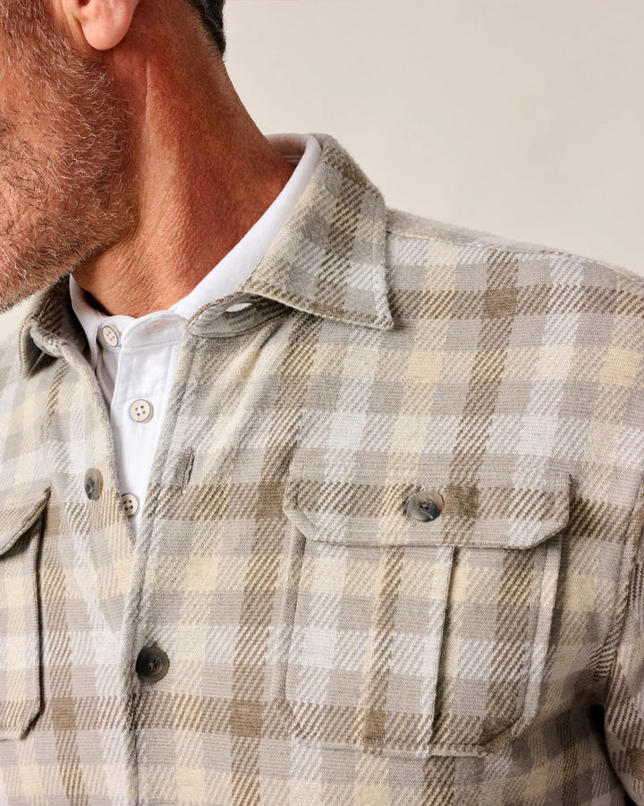 Marcelo Stretch Knit Flannel Lodge Shirt