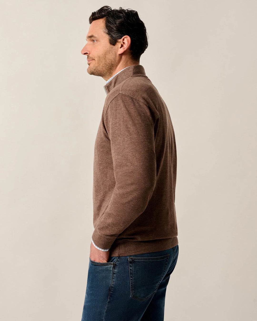 Sully 1/4 Zip - Grizzly