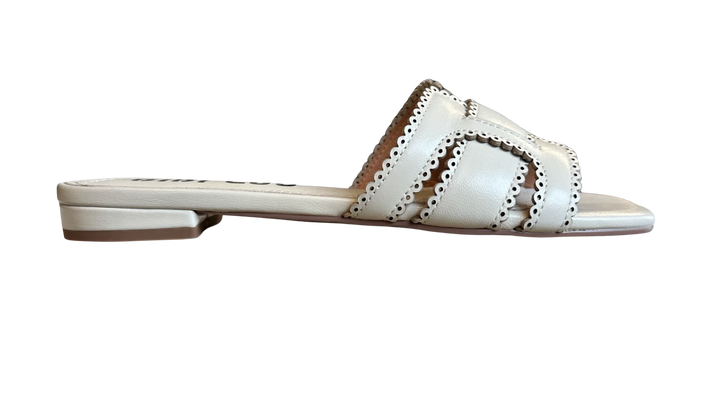 Holly Flat Sandal - Off White