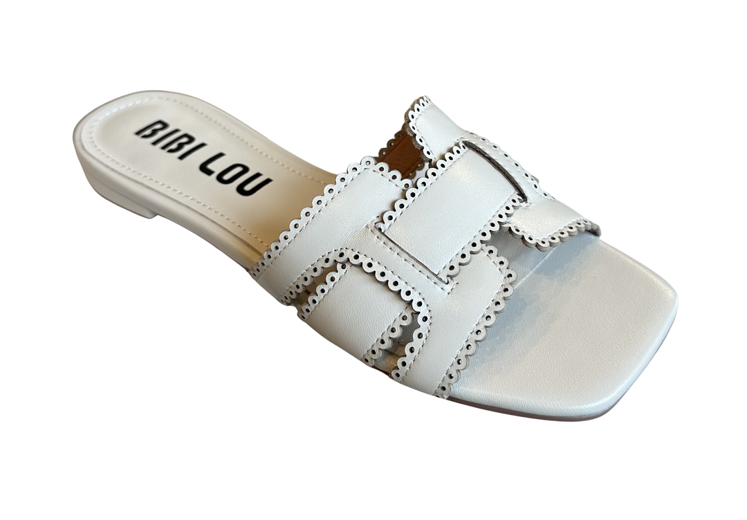 Holly Flat Sandal - Off White