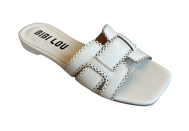 Holly Flat Sandal - Off White