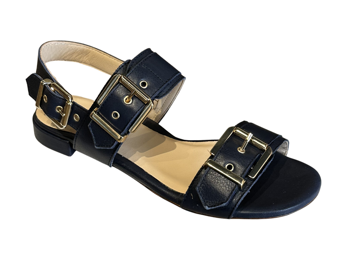 Navy Buckle Sandal