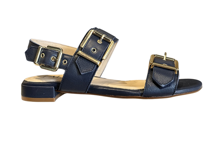 Navy Buckle Sandal