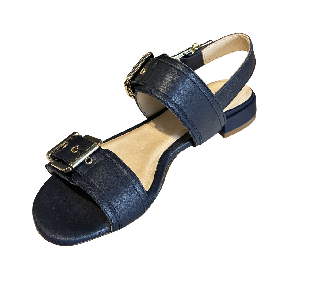 Navy Buckle Sandal