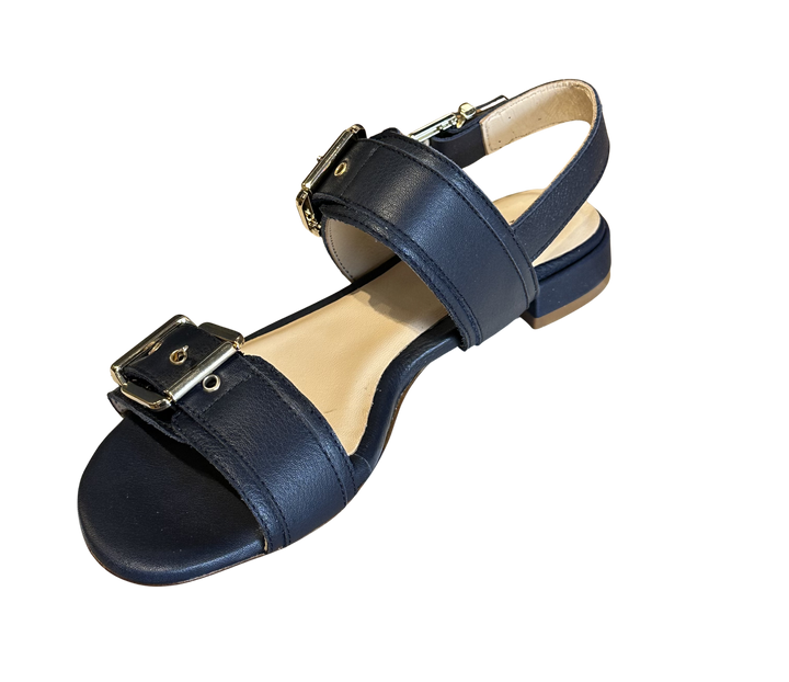 Navy Buckle Sandal