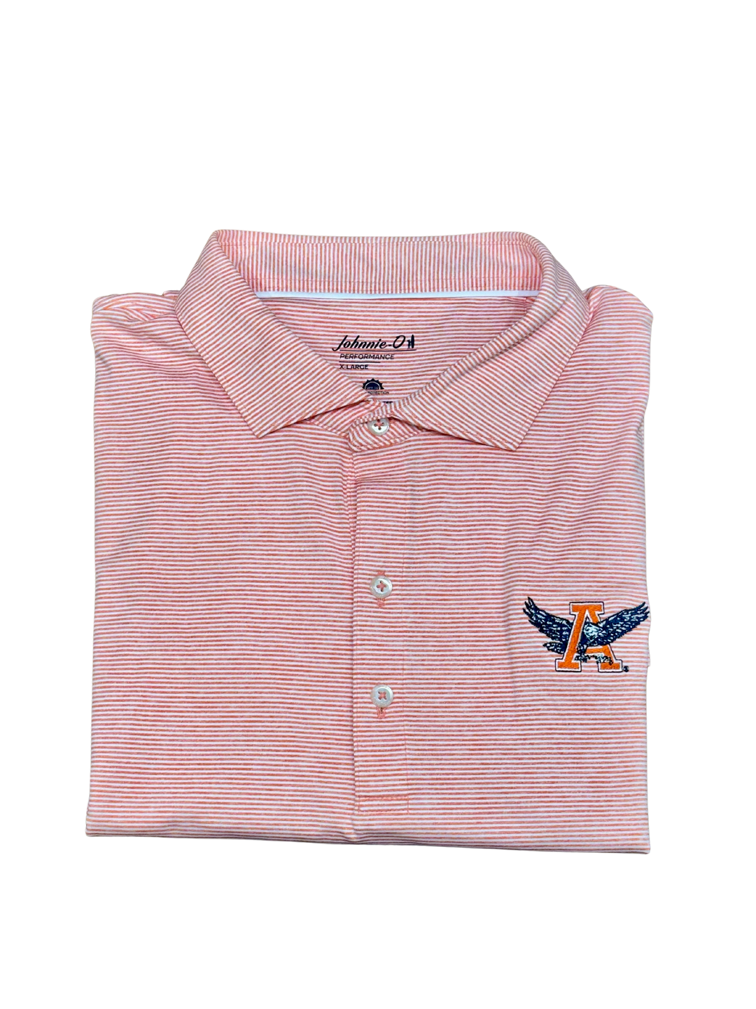 Auburn Johnnie-O Lyndonn Polo - War Eagle Logo in Orange