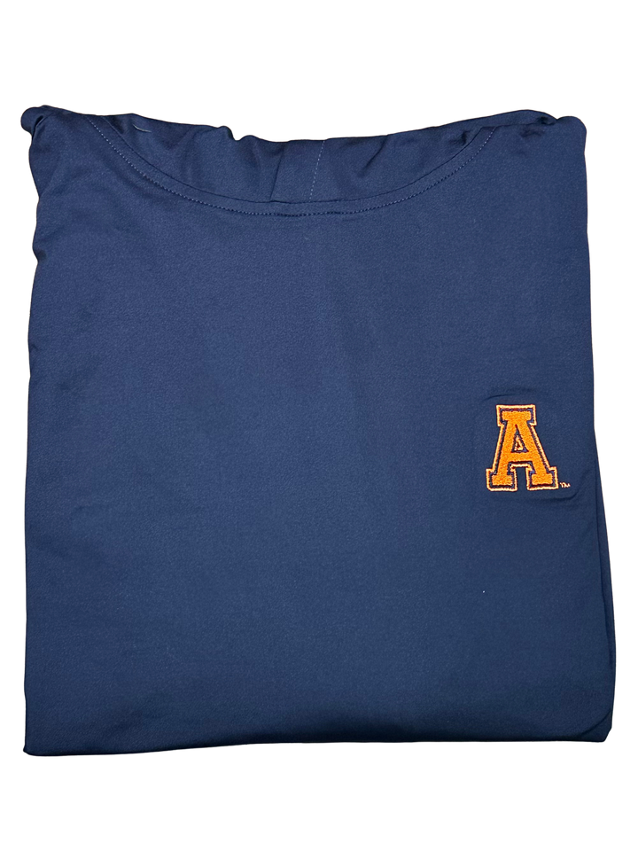 Auburn Johnnie-O Talon Featherweight Performance Hoodie – Block A Logo in Navy