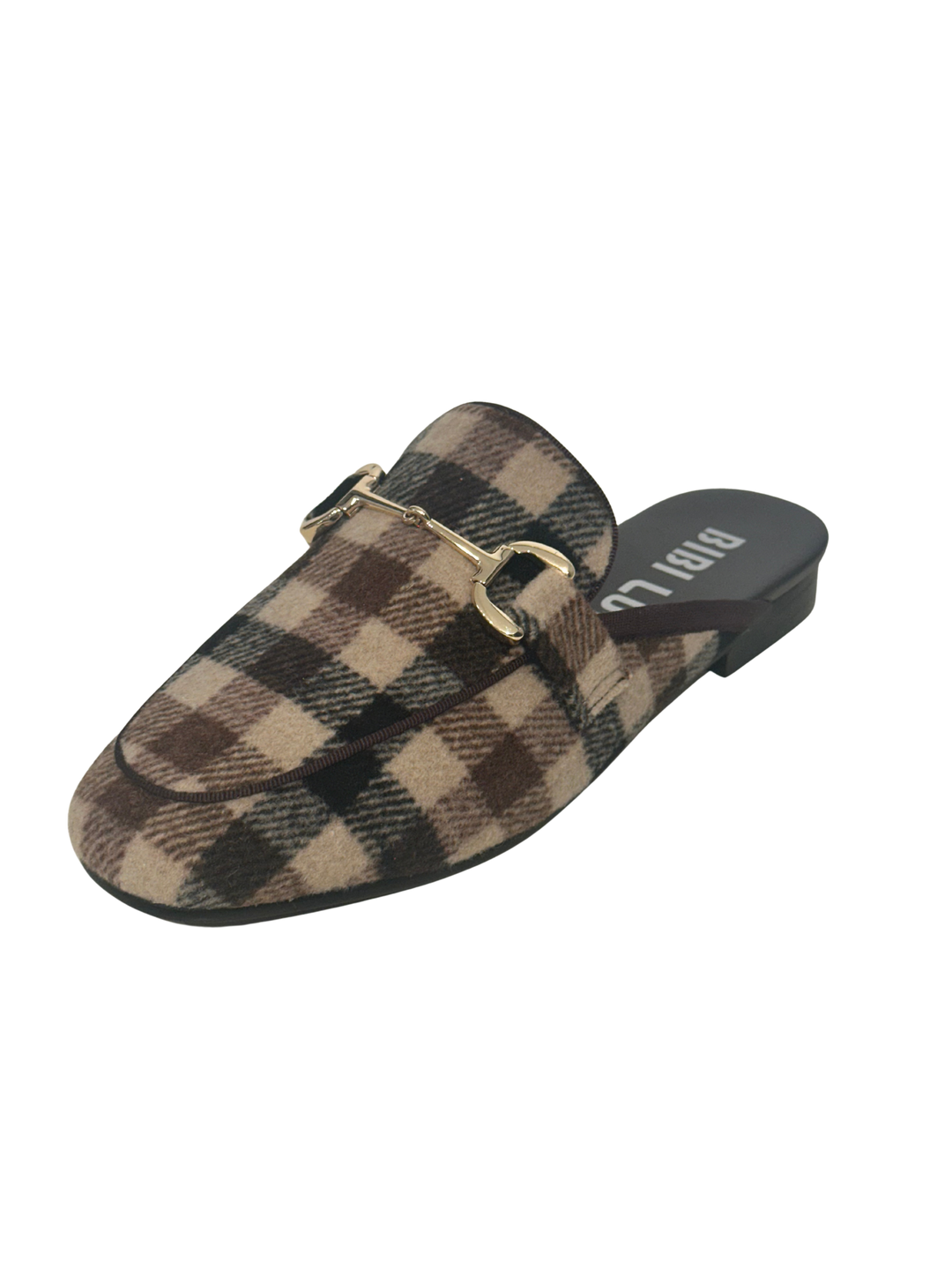 Ashe Mule 20 - Beige Plaid