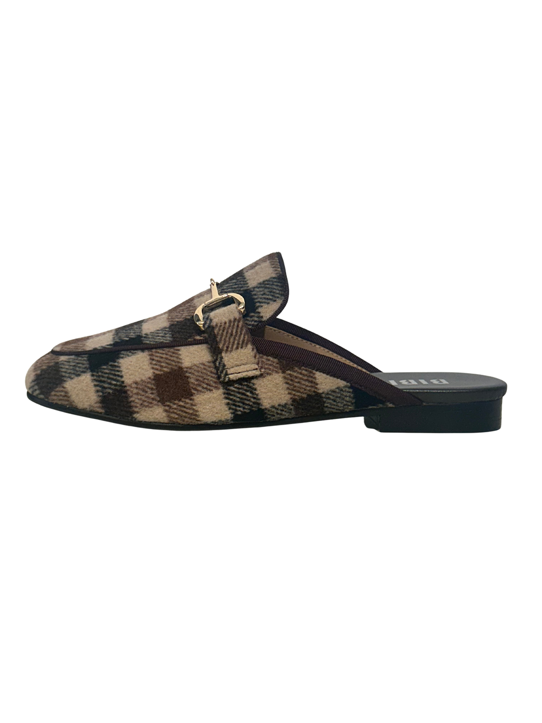 Ashe Mule 20 - Beige Plaid