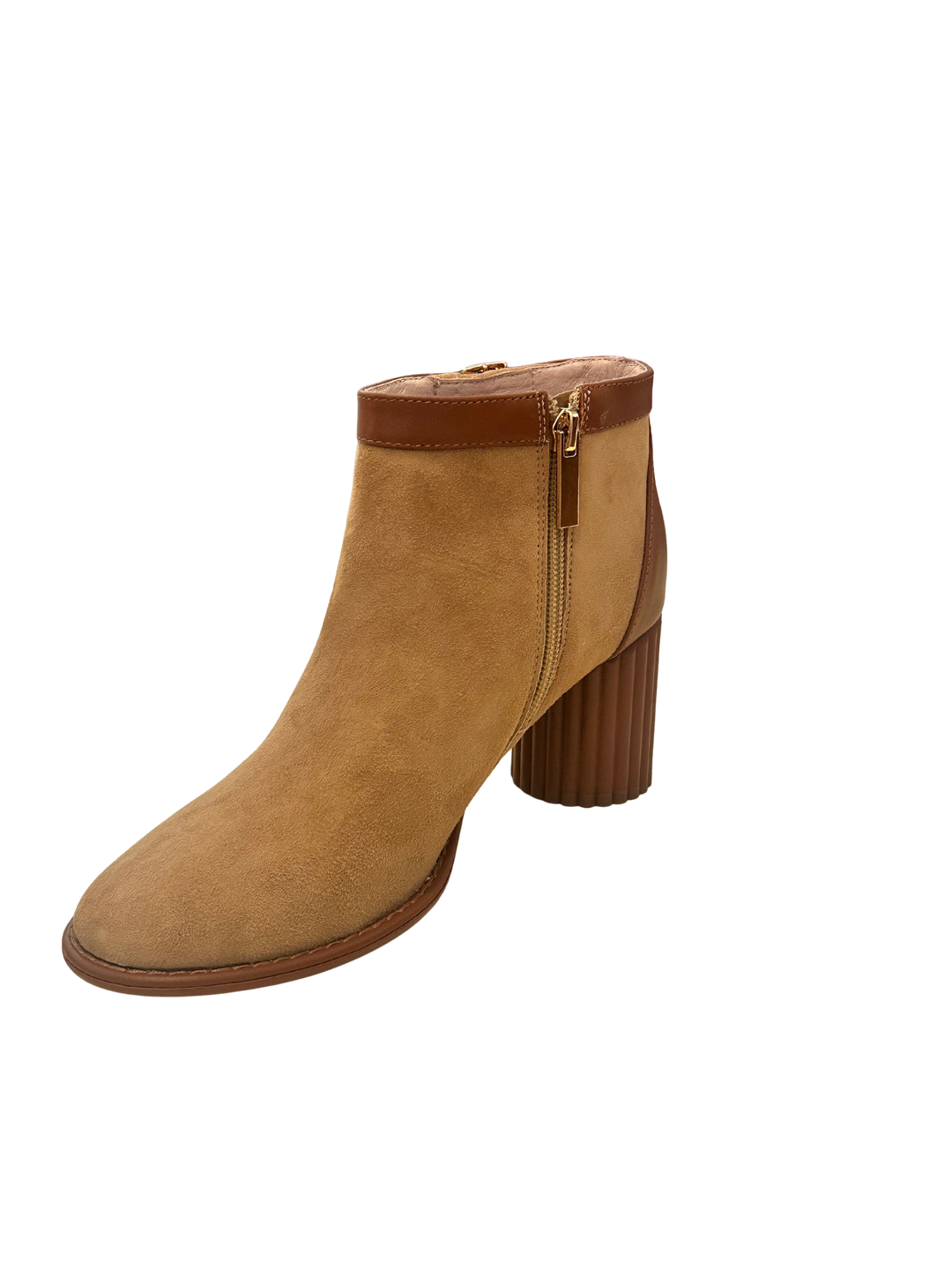 Tulia Suede Bootie - Nutella