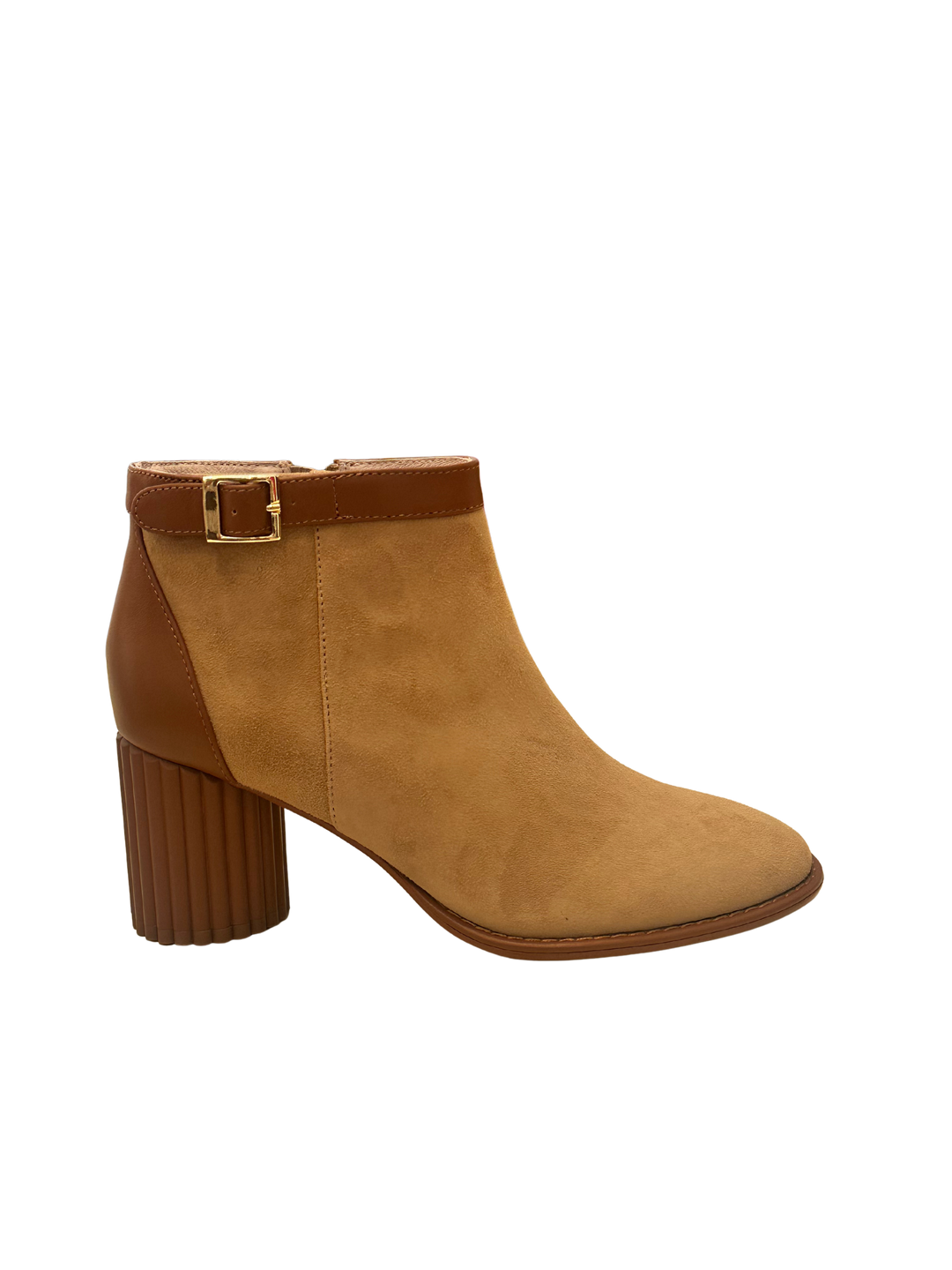 Tulia Suede Bootie - Nutella