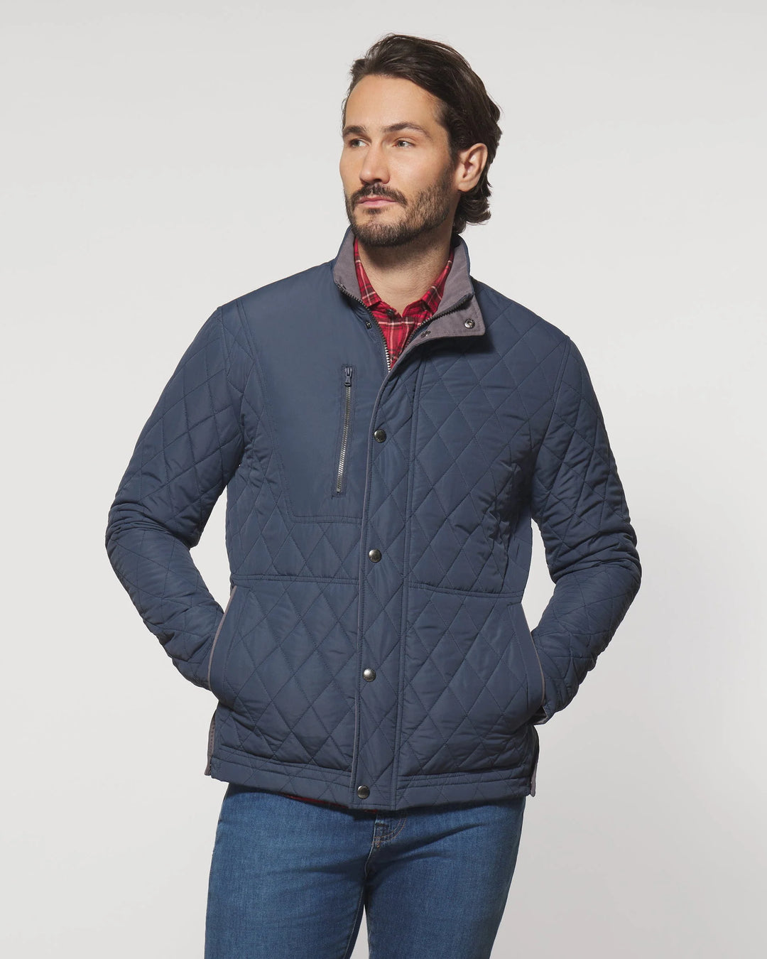 Juno Quilted Jacket - Navy