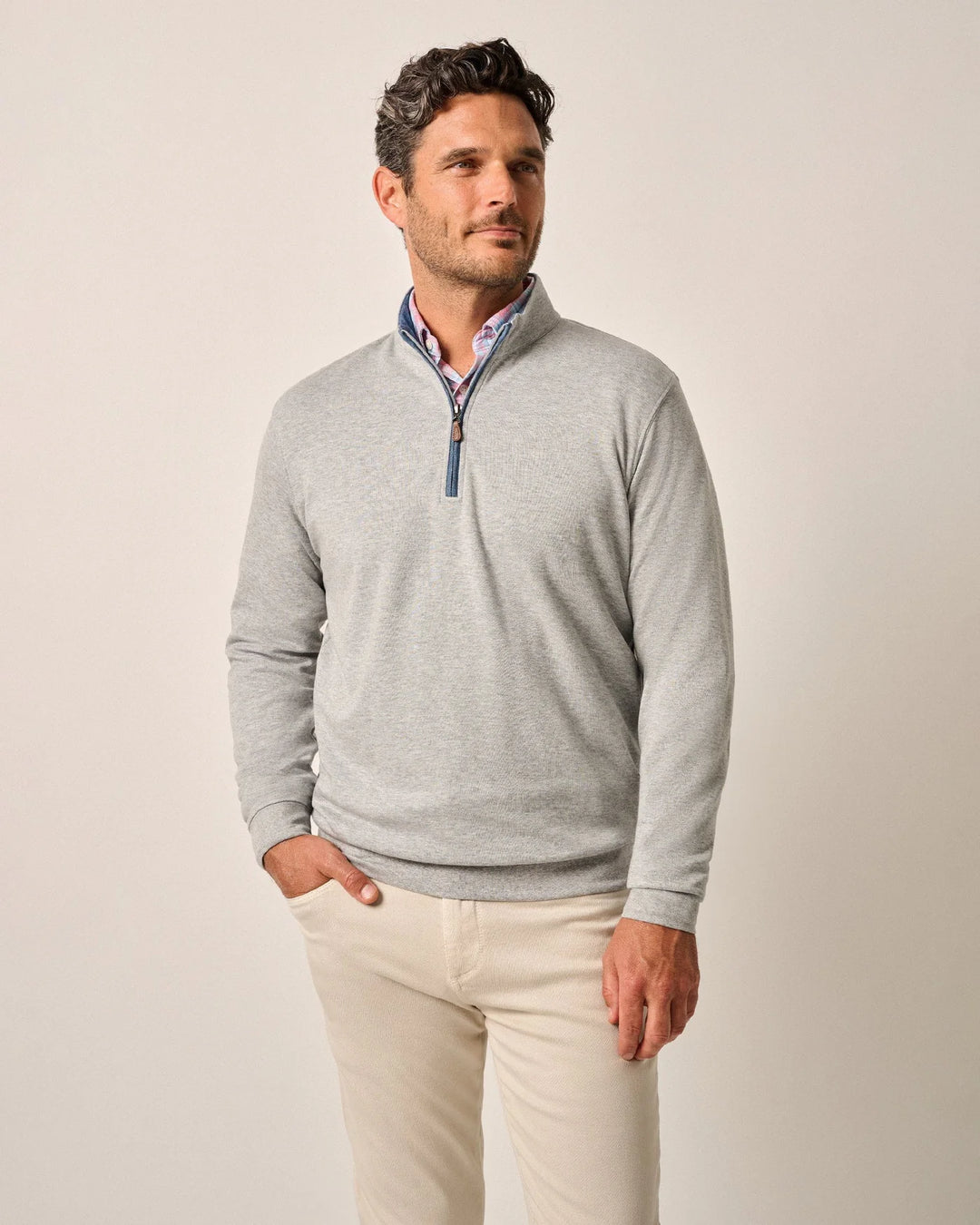 Light Gray Hanks 1/4 Zip