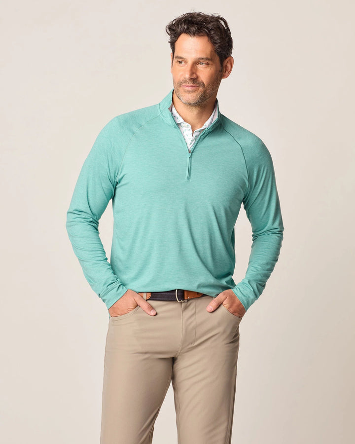 Freeborne Performance 1/4 Zip - Green Grass