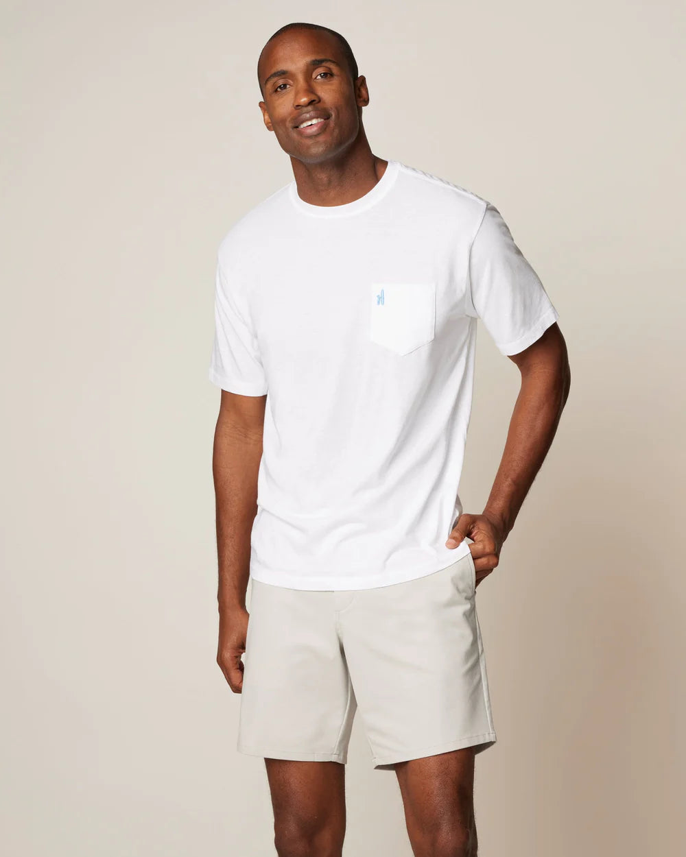 Johnnie-O Dale Pocket T-Shirt White