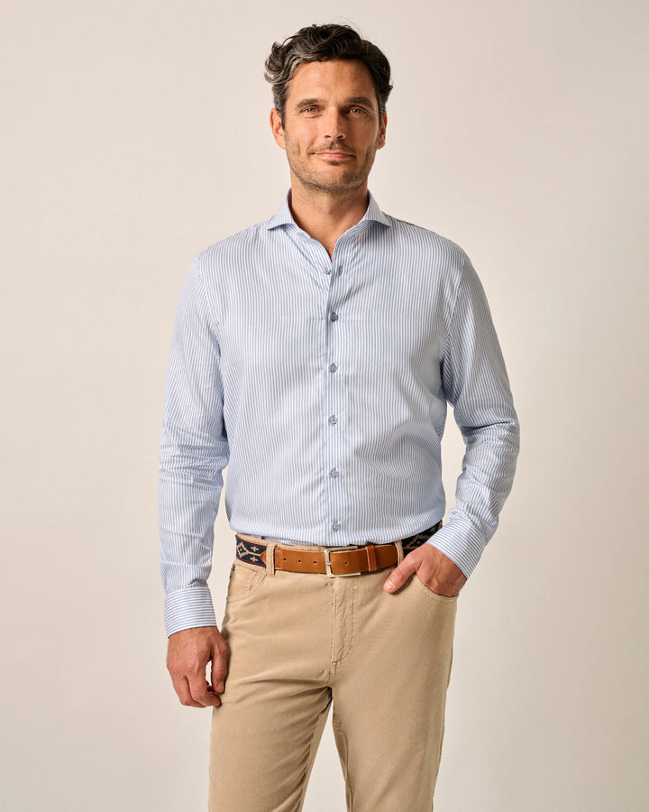 Top Shelf Button Up Shirt - Judes Laguna Blue