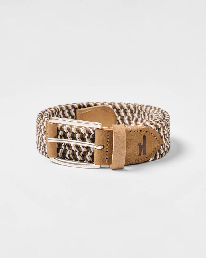 Johnnie-O Cotton Stretch Belt Brown