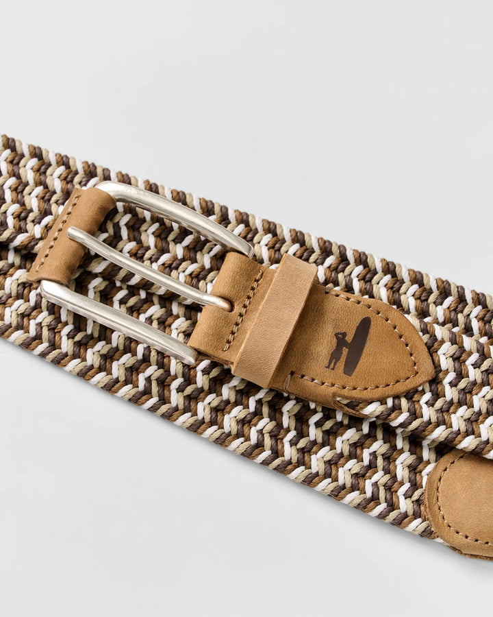 Johnnie-O Cotton Stretch Belt Brown