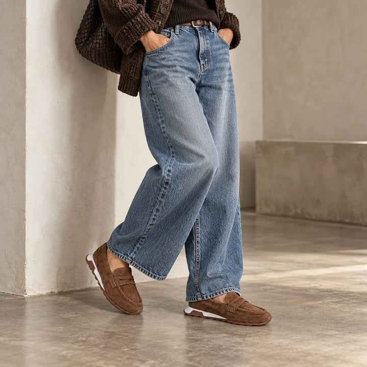 Kriss Hybrid Loafer Sneaker in Chestnut