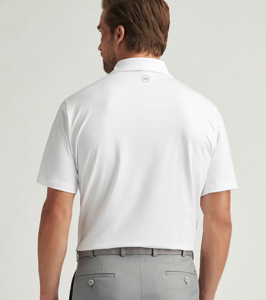 Peter Millar Solid Performance Jersey Polo White