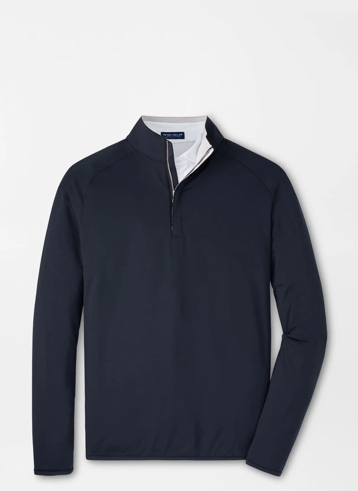 Peter Millar Stealth Performance Quarter Zip Black
