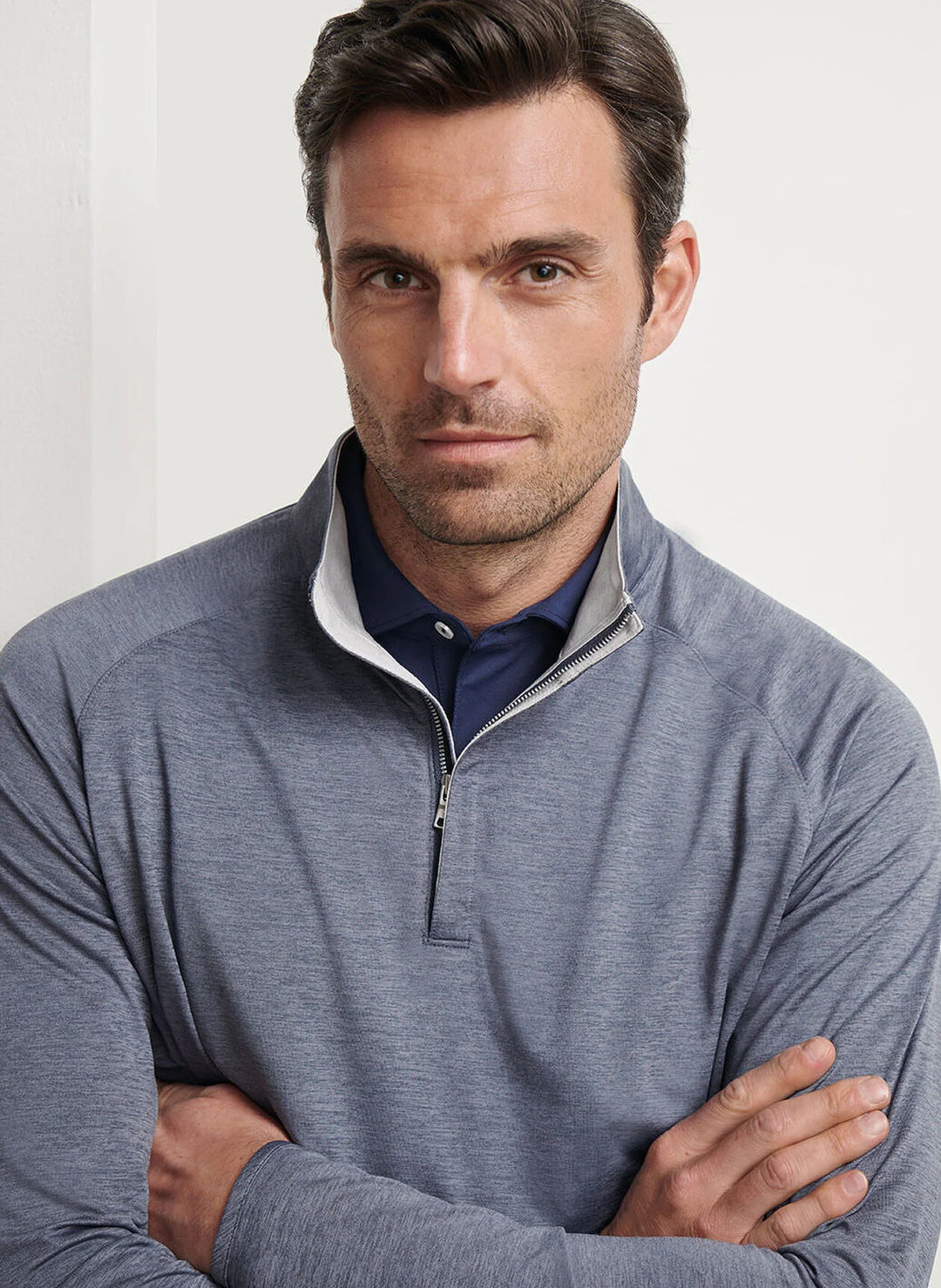 Stealth Perf 1/4 Zip - Steel