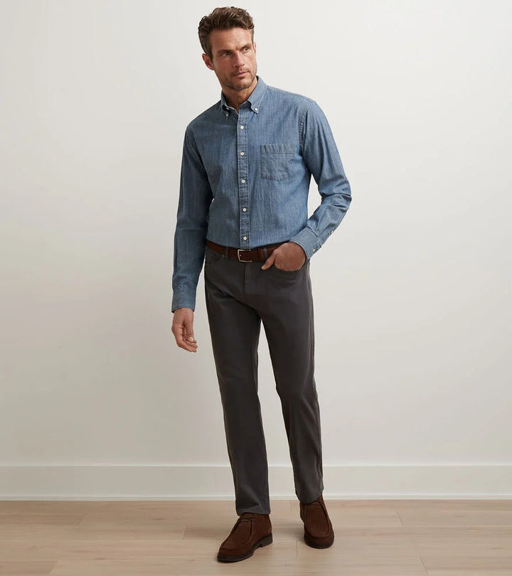 Sig Sateen Five-Pocket Pant Iridium