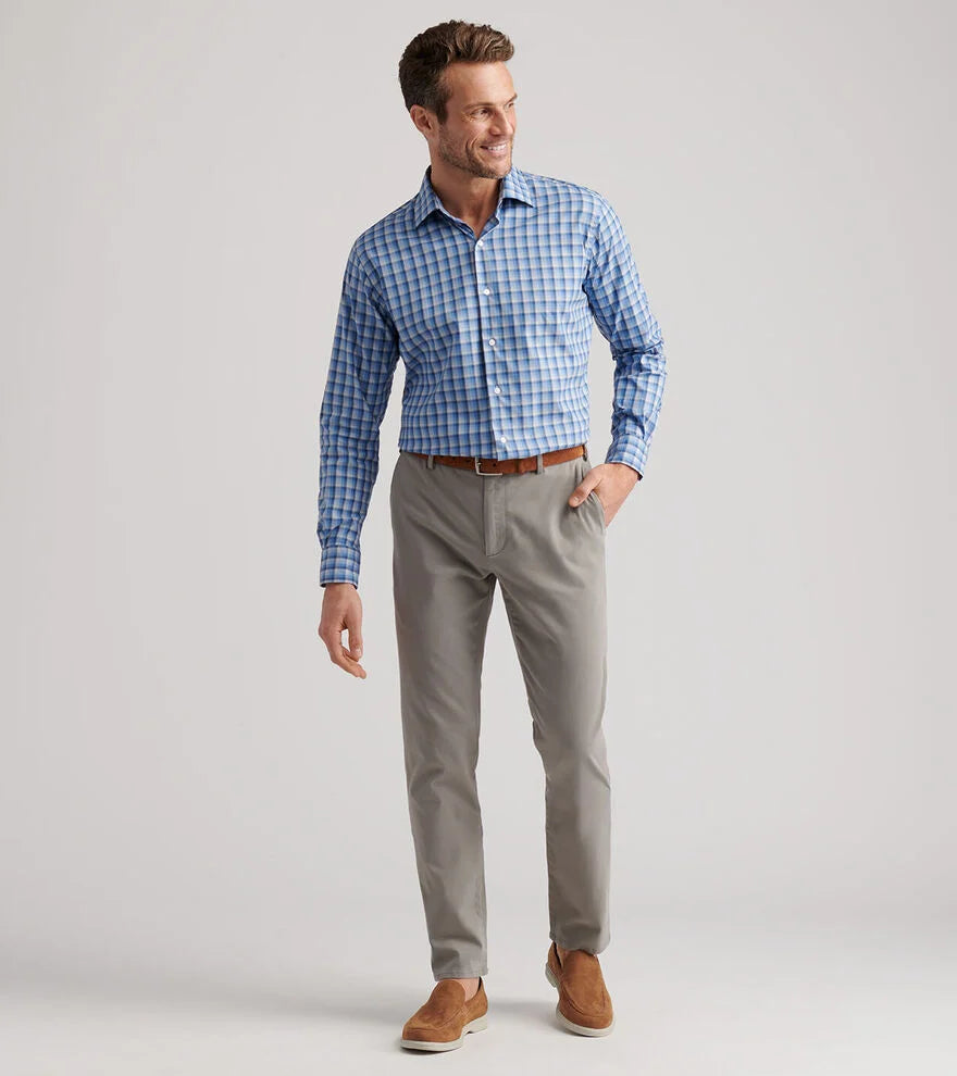 Sig Sateen Flat Front - Gale Grey