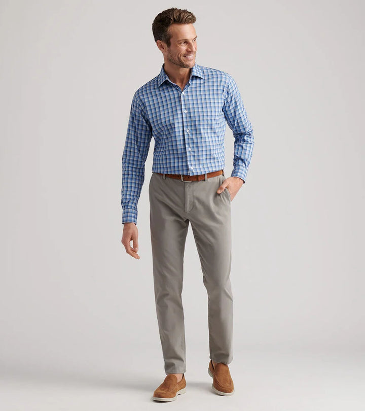 Sig Sateen Flat Front - Gale Grey