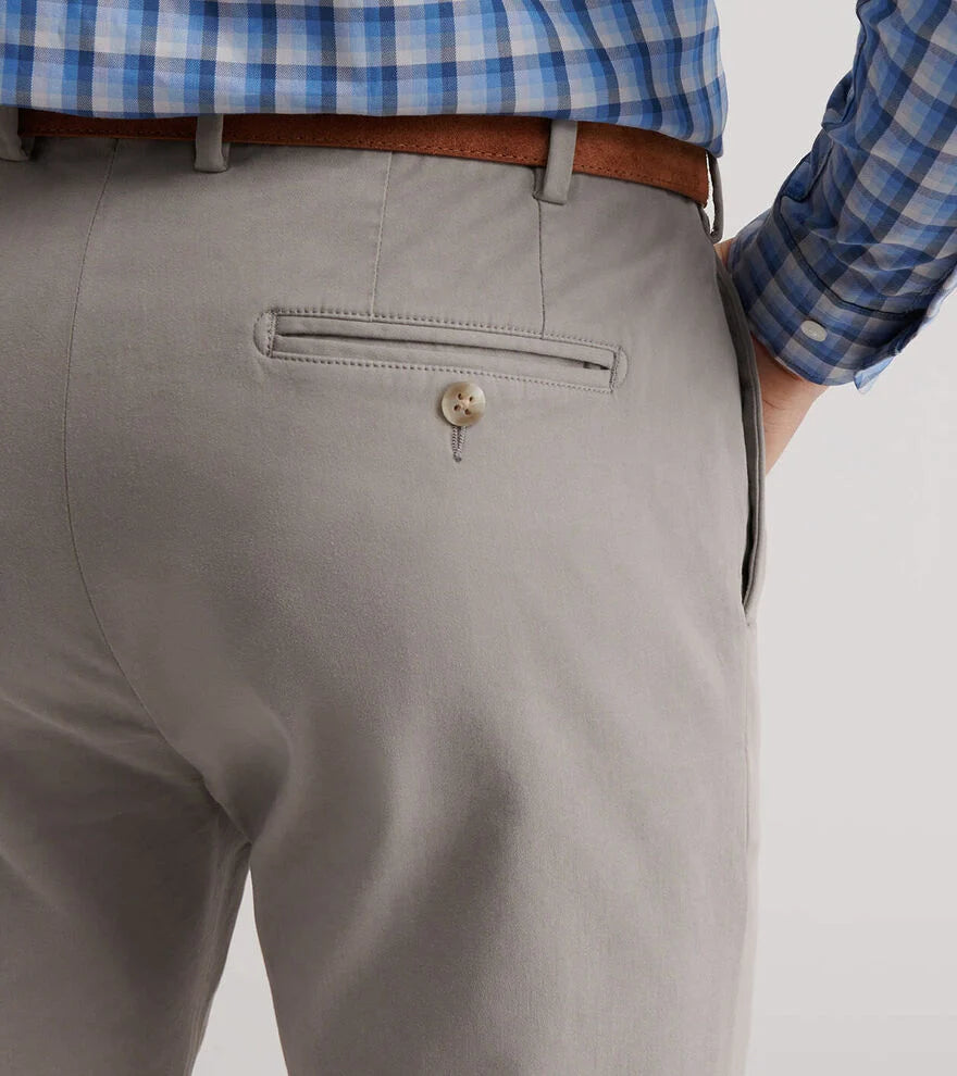 Sig Sateen Flat Front - Gale Grey