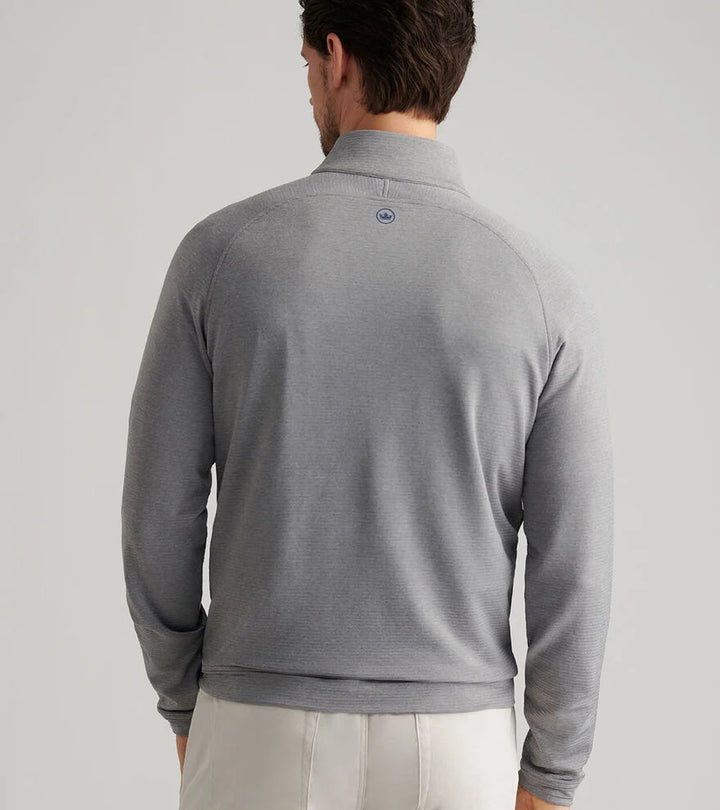 Beaumont Perf. 1/4 Zip Oslo Gray