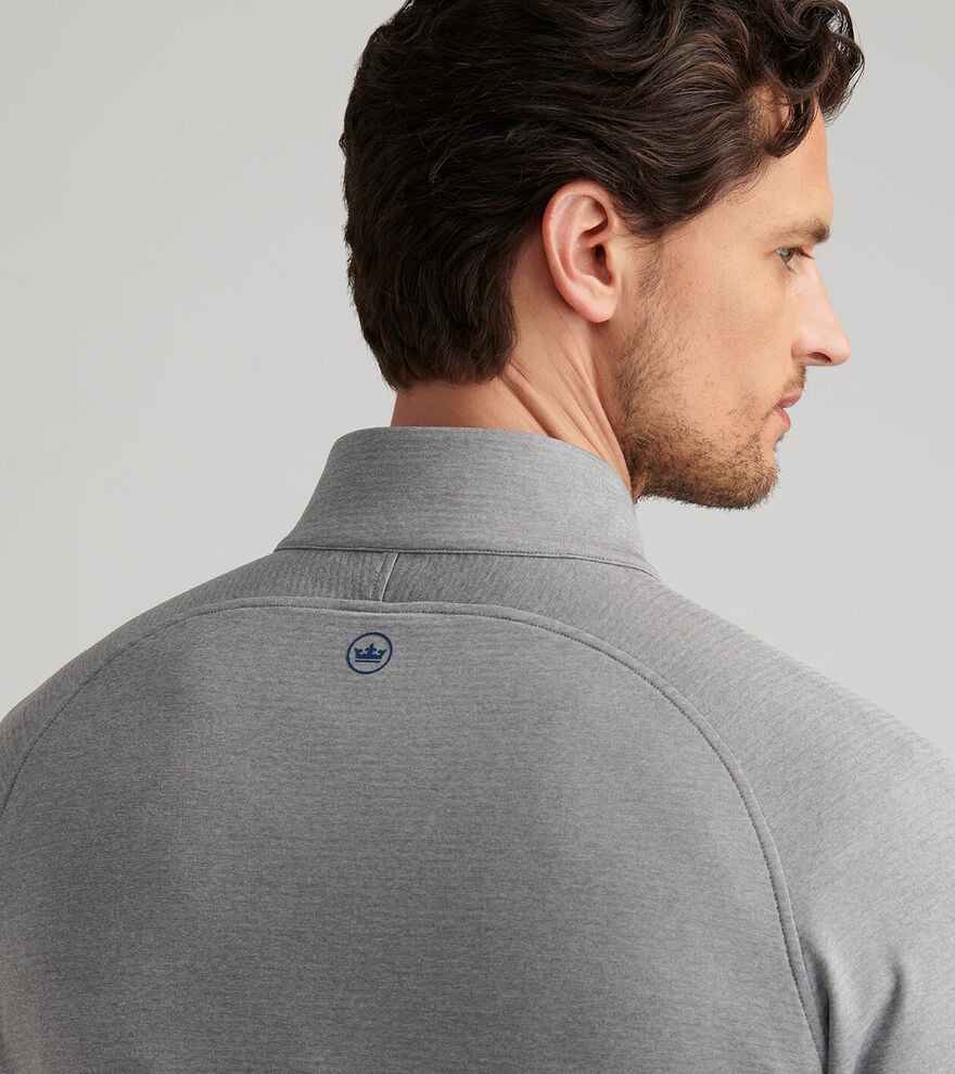 Beaumont Perf. 1/4 Zip Oslo Gray