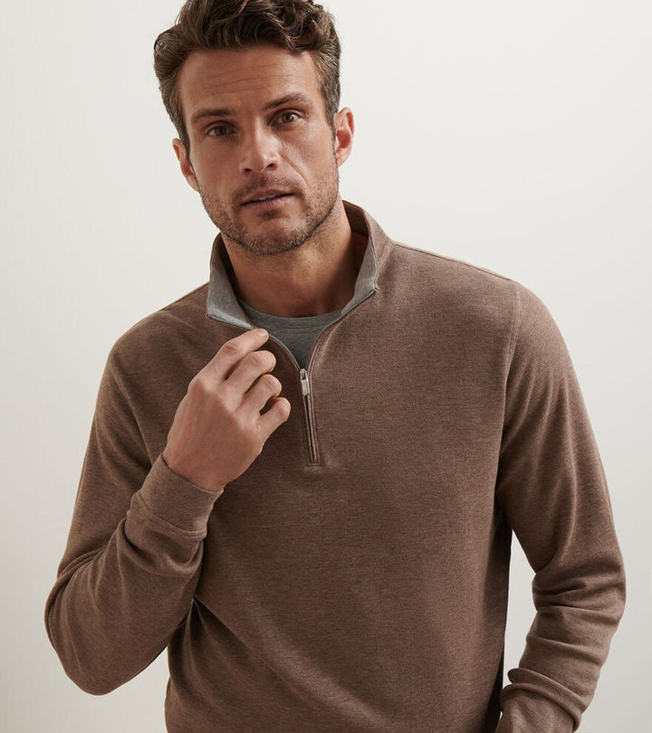 Crown Comfort 1/4 Zip Popular Brown