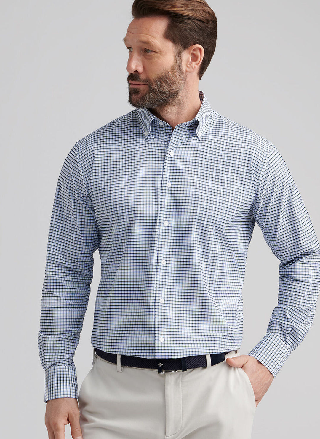 Cashiers Perf Twill Sport Shirt - Deep Verdant