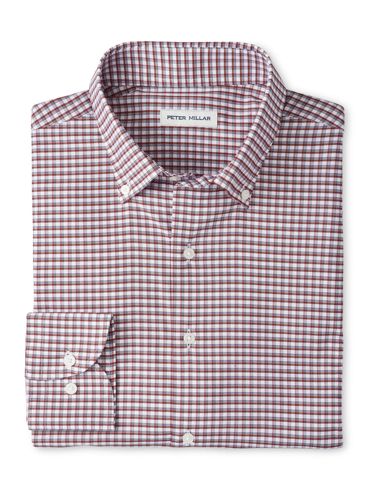 Cashiers Perf Twill Sport Shirt - Sparrow Red