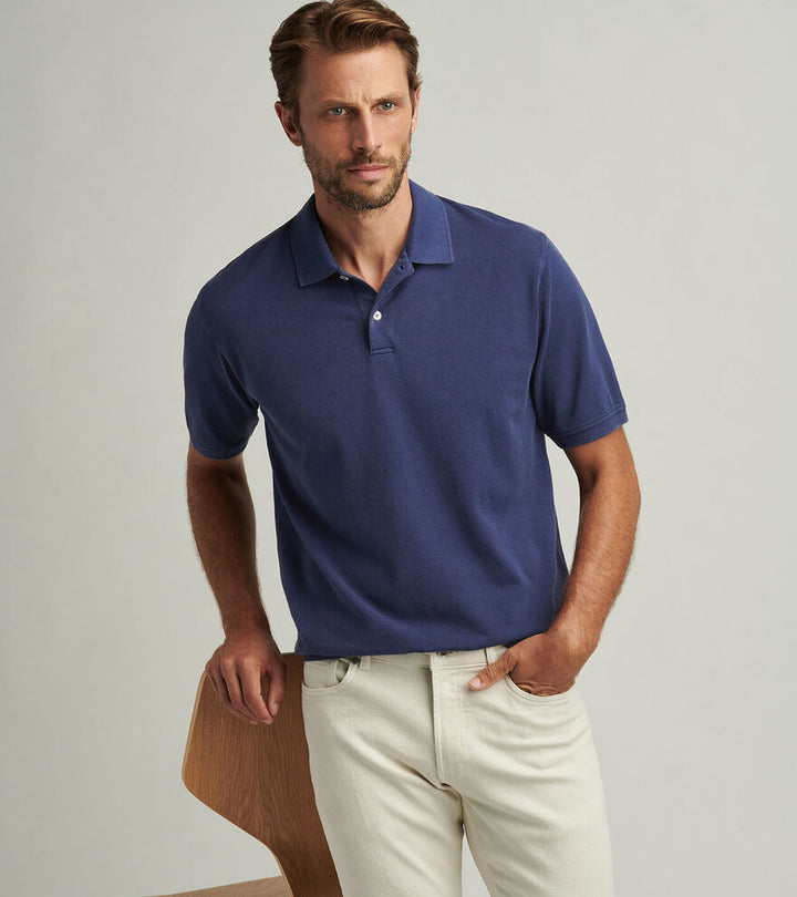 Sunrise Pique Polo Navy