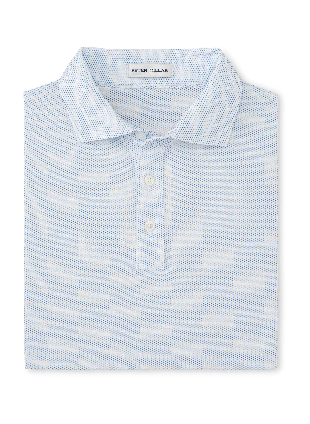 Crown Comfort Polka Dot Polo Blue