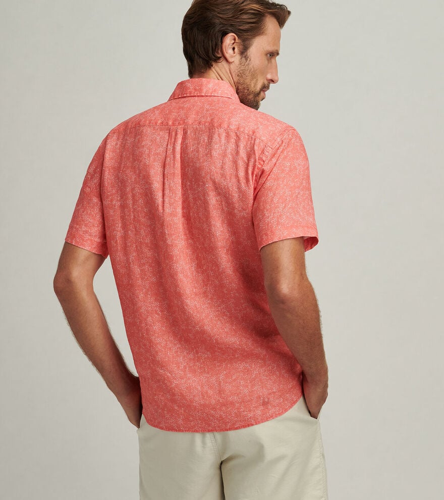 Volta Linen Sport Shirt Geranium