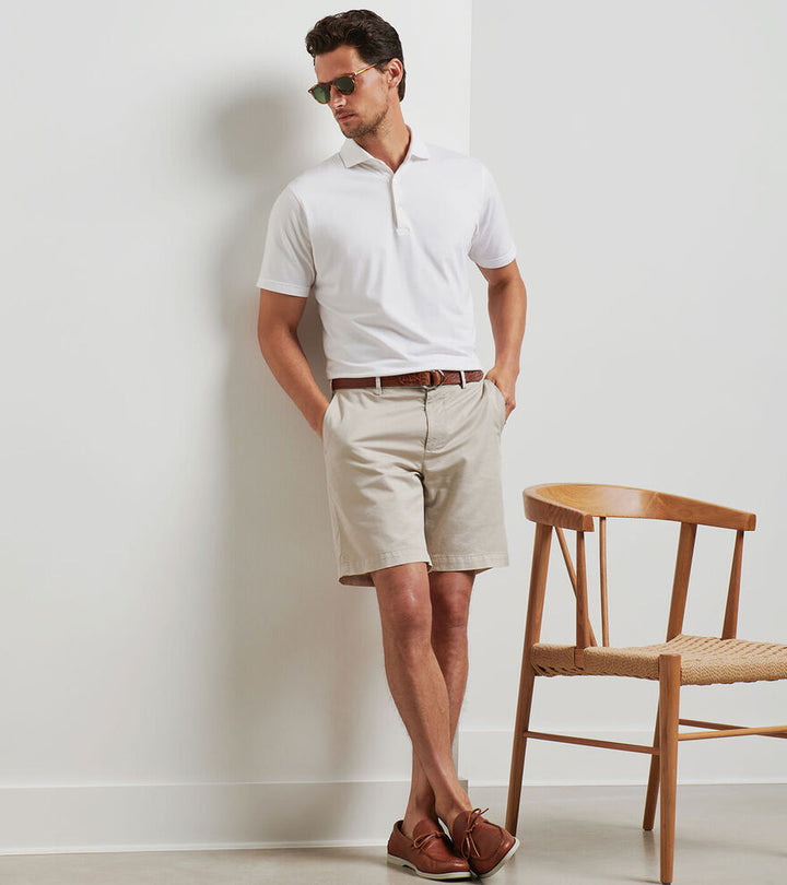 Peter Millar Somerset Flat-Front Short Sand