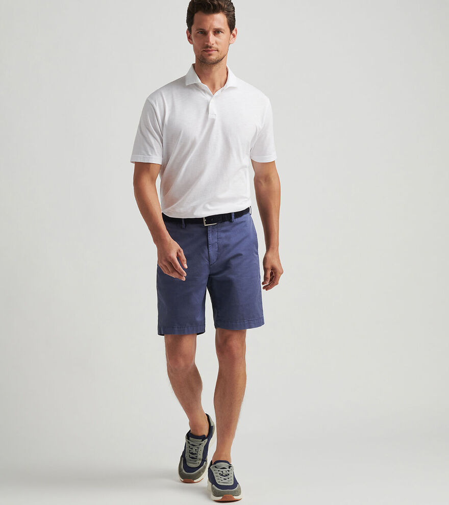 Peter Millar Somerset Flat-Front Short Navy