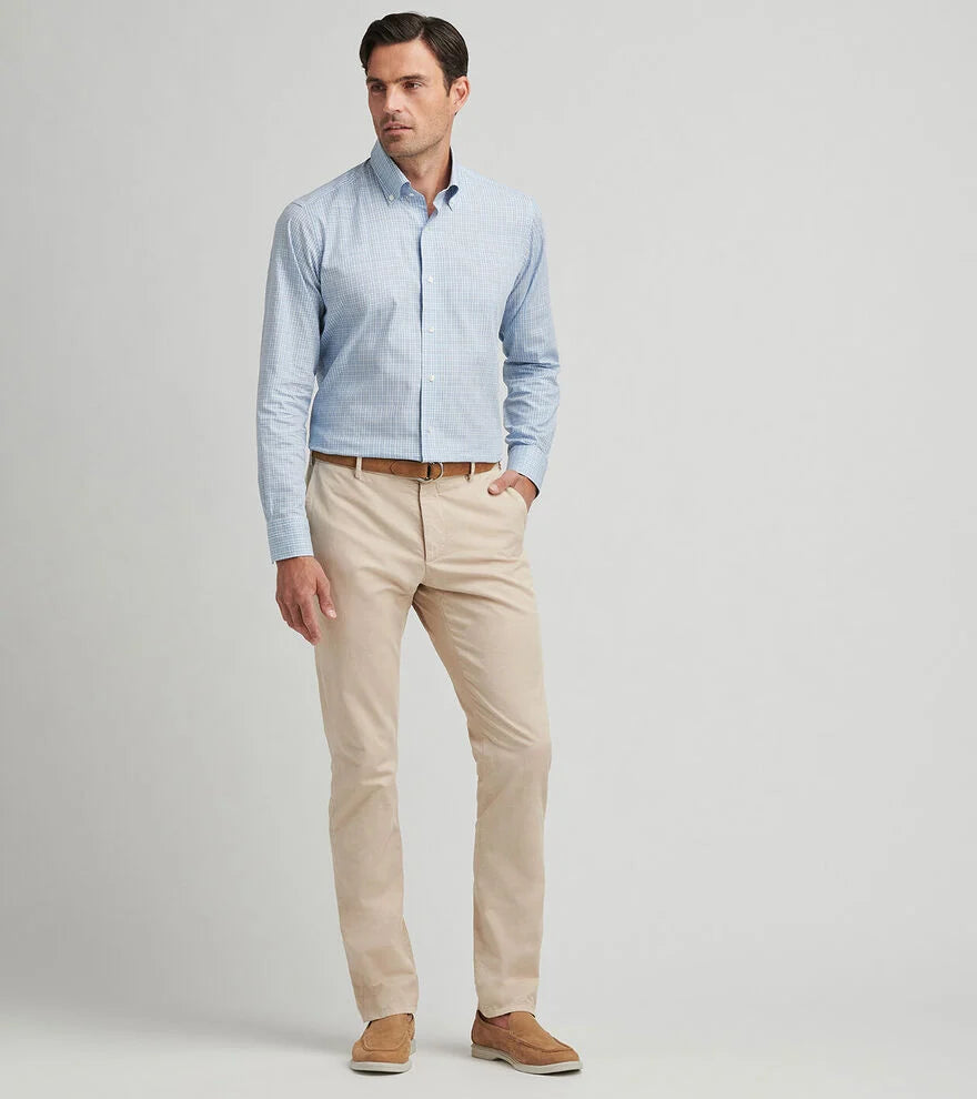 Peter Millar Somerset Flat-Front Pant Sand