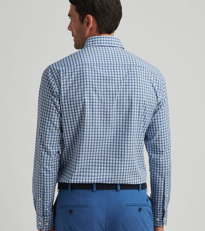 Davis Perf. Poplin Shirt Blue