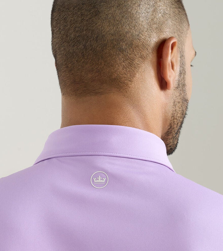Peter Millar Solid Performance Jersey Polo Purple