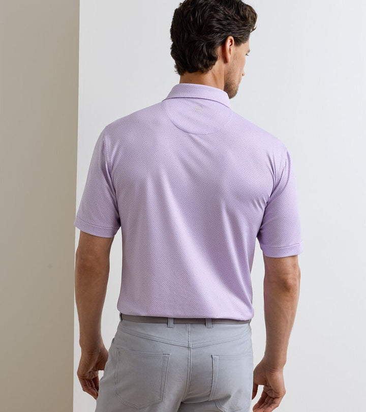 Peter Millar Ashgrove Perf Jersey Polo Purple Iris