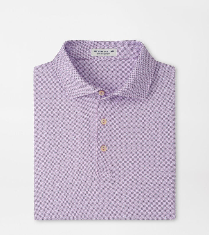 Peter Millar Ashgrove Perf Jersey Polo Purple Iris