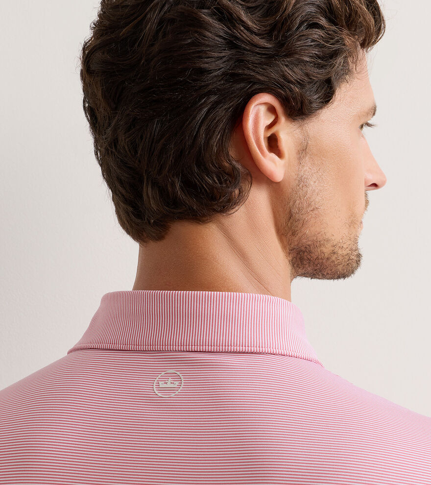 Peter Millar Jubilee Perf Jersey Polo Chili Red