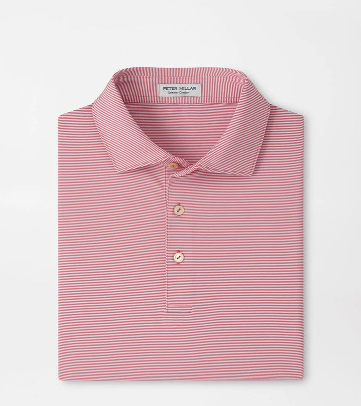 Peter Millar Jubilee Perf Jersey Polo Chili Red